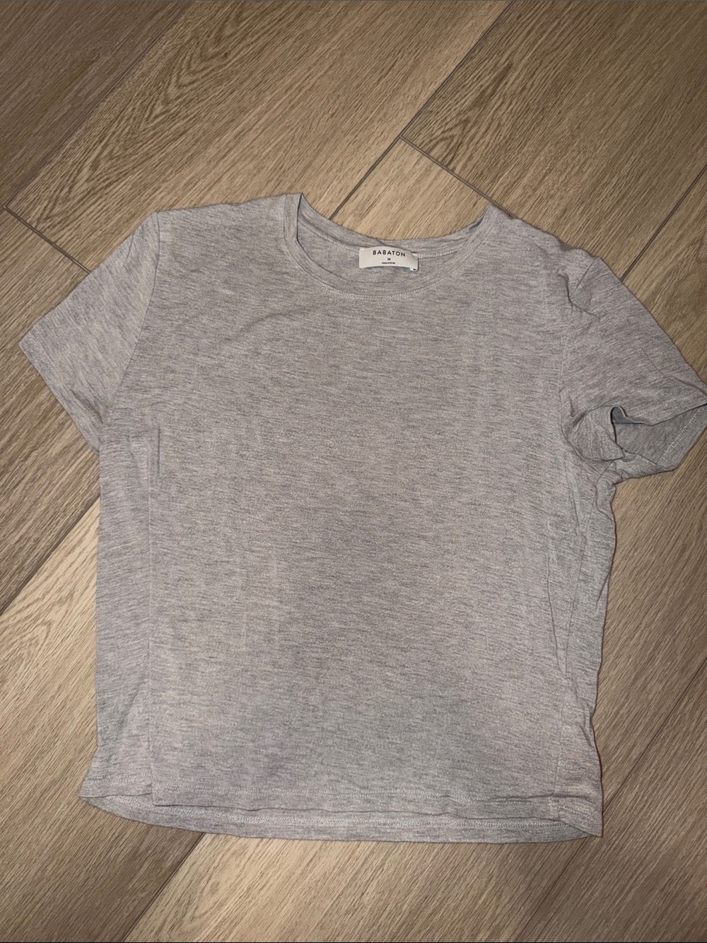 Babaton Light Heather Gray Short Sleeve Tee